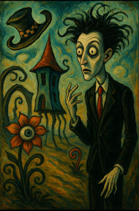 Even the flowers are watching.